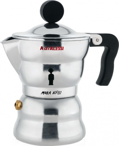 Nerezový dizajnový kávovar Moka Alessi