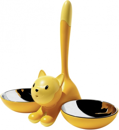 Misky pre mačky v žltej farbe Tigrito