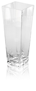 Priezračná hranatá váza Notturno, 34 cm Priezračná hranatá váza Notturno, 34 cm