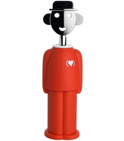 Vývrtka v tvare červeného veselého panáčika Alessi Red Vývrtka v tvare červeného veselého panáčika Alessi Red