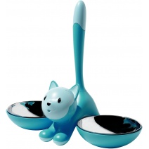Misky pre mačky v modrej farbe Tigrito