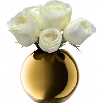 Guľatá váza IVV Polka Gold, 11 cm