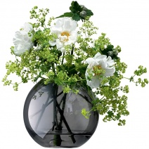 Guľatá váza Polka Grey, 11 cm
